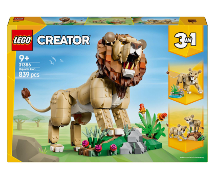 Klocki LEGO® LEGO CREATOR 31386 Dzikie zwierzęta: dumny lew